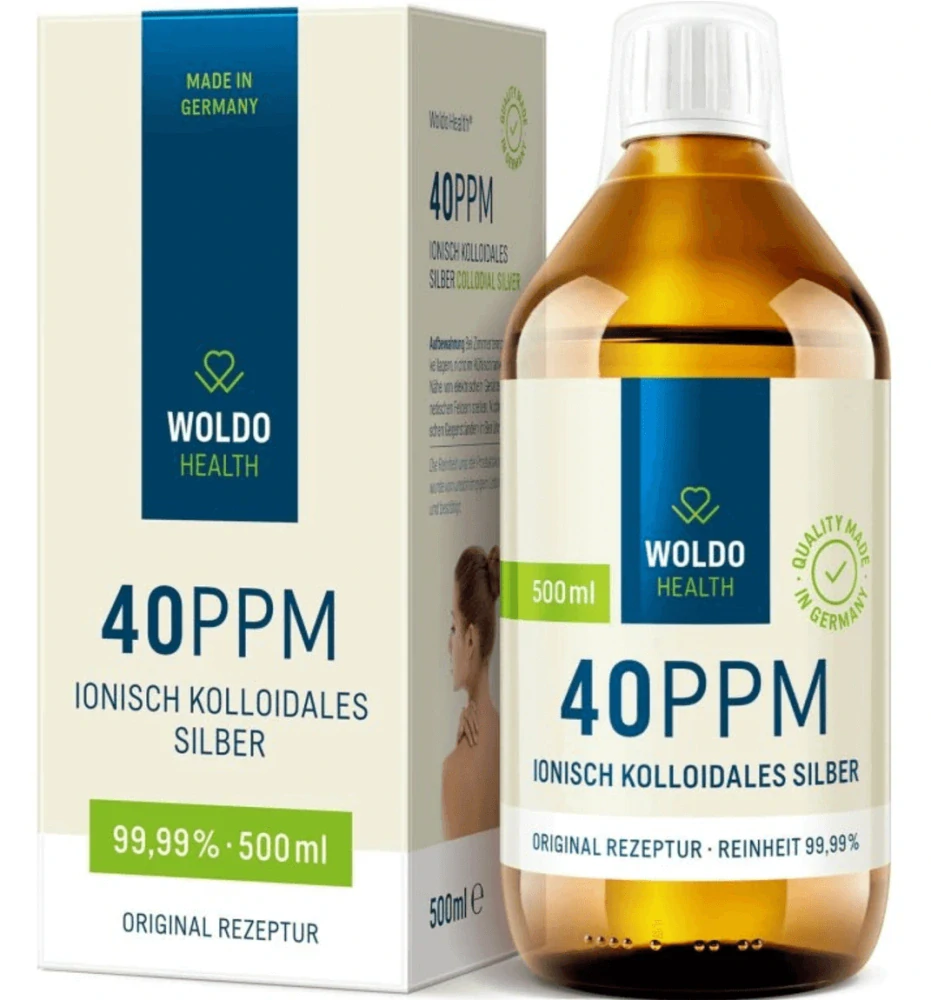 WoldoHealth Koloidní stříbro 40 ppm 500 ml