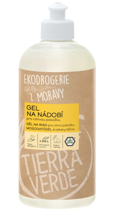 Tierra Verde Gel na nádobí BIO - citron 500 ml