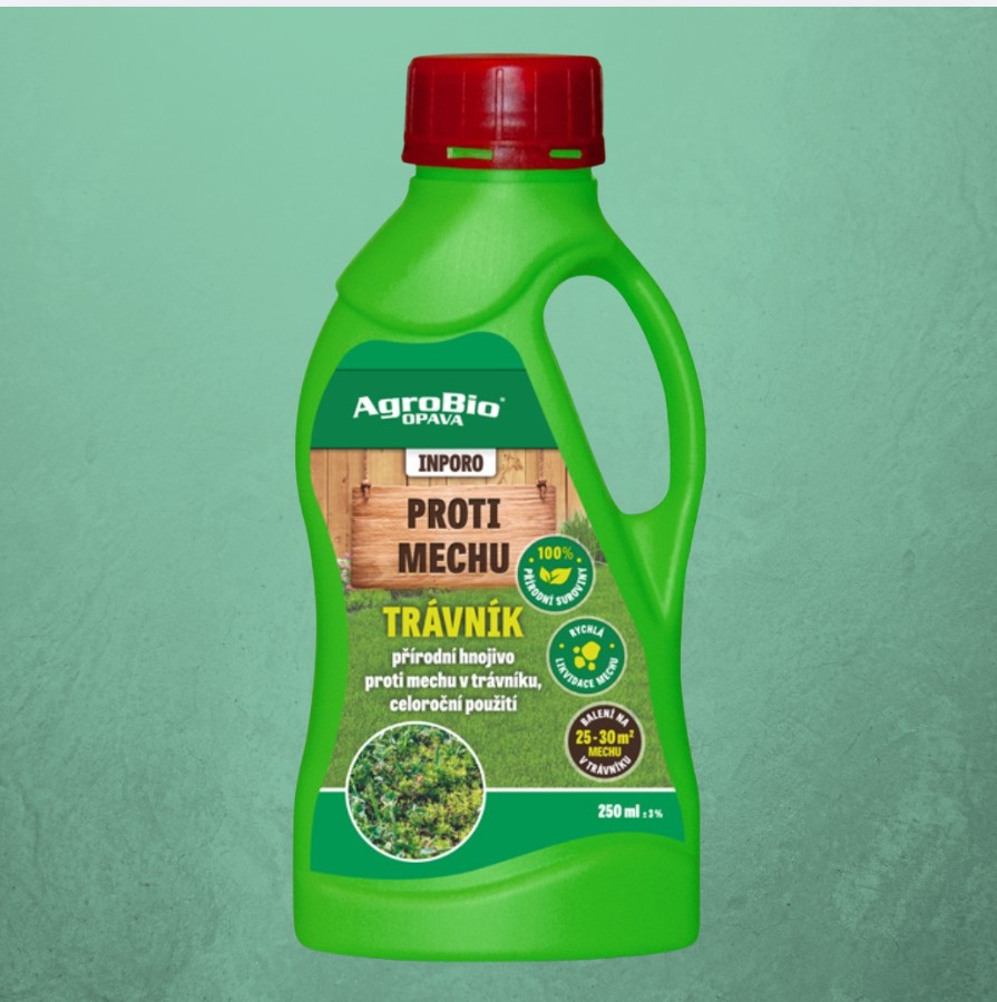 Inporo Hnojivo proti mechu v trávníku 250 ml