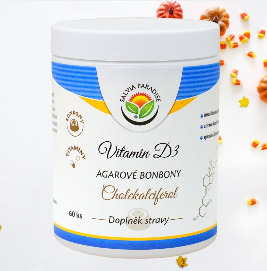 Vitamin D3 – Cholecalciferol agarové bonbony 60 ks