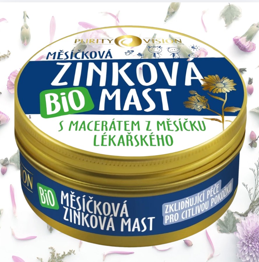 Bio Měsíčková Zinková mast 150 ml Purity Vision
