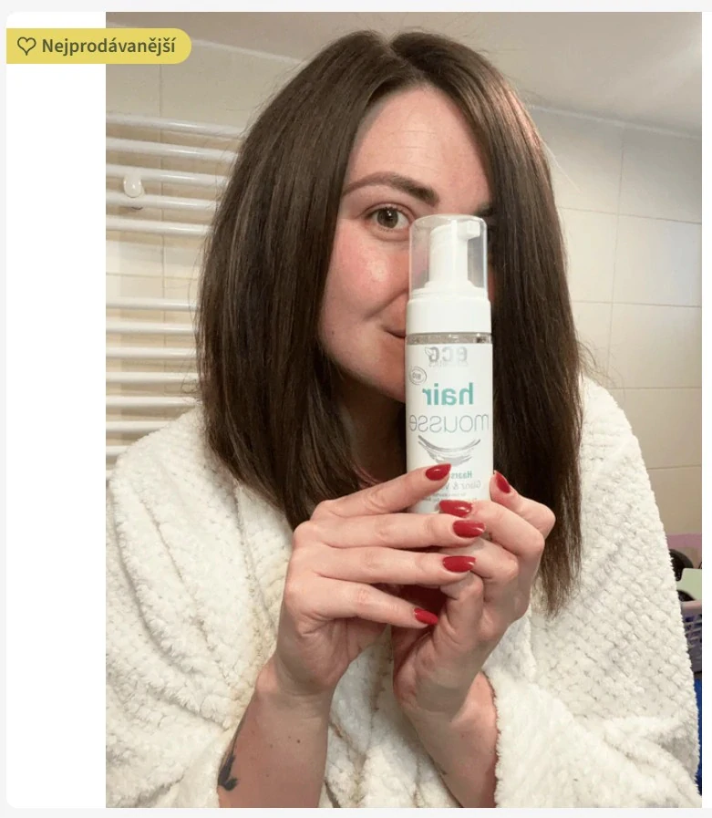 Eco Cosmetics vlasová tužící pěna BIO 150 ml