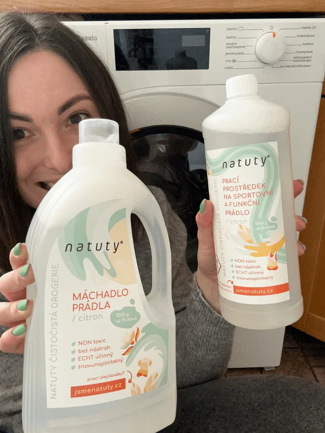 Natuty Prací gel na sportovní a funkční prádlo citron 1 l