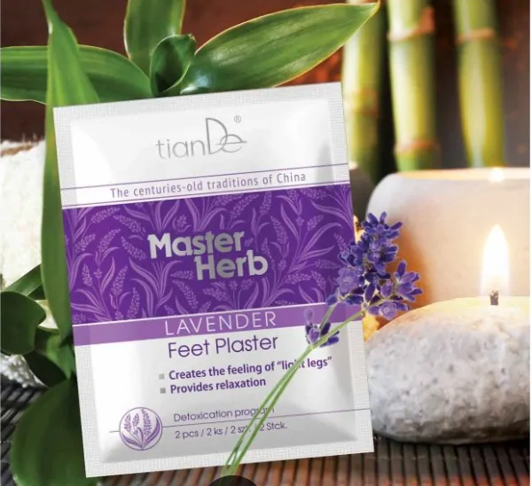 Detoxikační náplast na nohy Master Herb tianDe levandule 2 ks