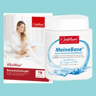 P. Jentschura AlcaWear Zásadité punčochy + Meine Base 750 g