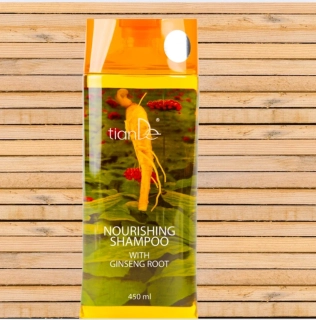 tianDe vyživující šampon s kořenem ženšenu 450 ml