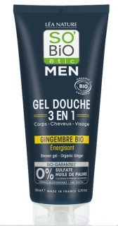 SO’BiO étic Men sprchový gel energetizující zázvor 200 ml
