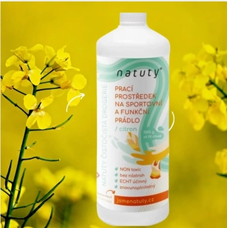 Natuty Prací gel na sportovní a funkční prádlo citron 1 l