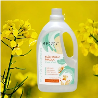Natuty Máchadlo prádla s vůní citronu 1.5 l