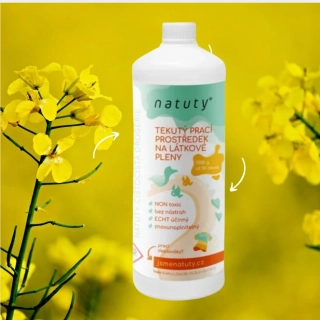Natuty Tekutý prací prostředek na látkové pleny 1 l