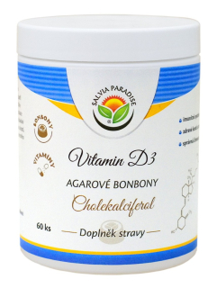 Salvia Paradise Vitamin D3 Cholecalciferol agarové bonbony 60 ks