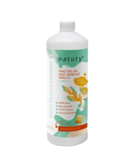Natuty Prací gel na bílé i barevné prádlo bez vůně 1 l