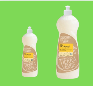 Tierra Verde Gel na nádobí - pro citlivou pokožku 1 l + 500ml