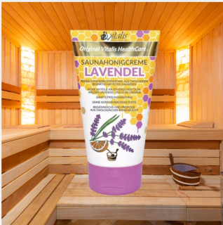 Saunový medový krém Levandule 150 g / 120 ml – pečující peeling